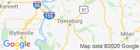 Dyersburg map